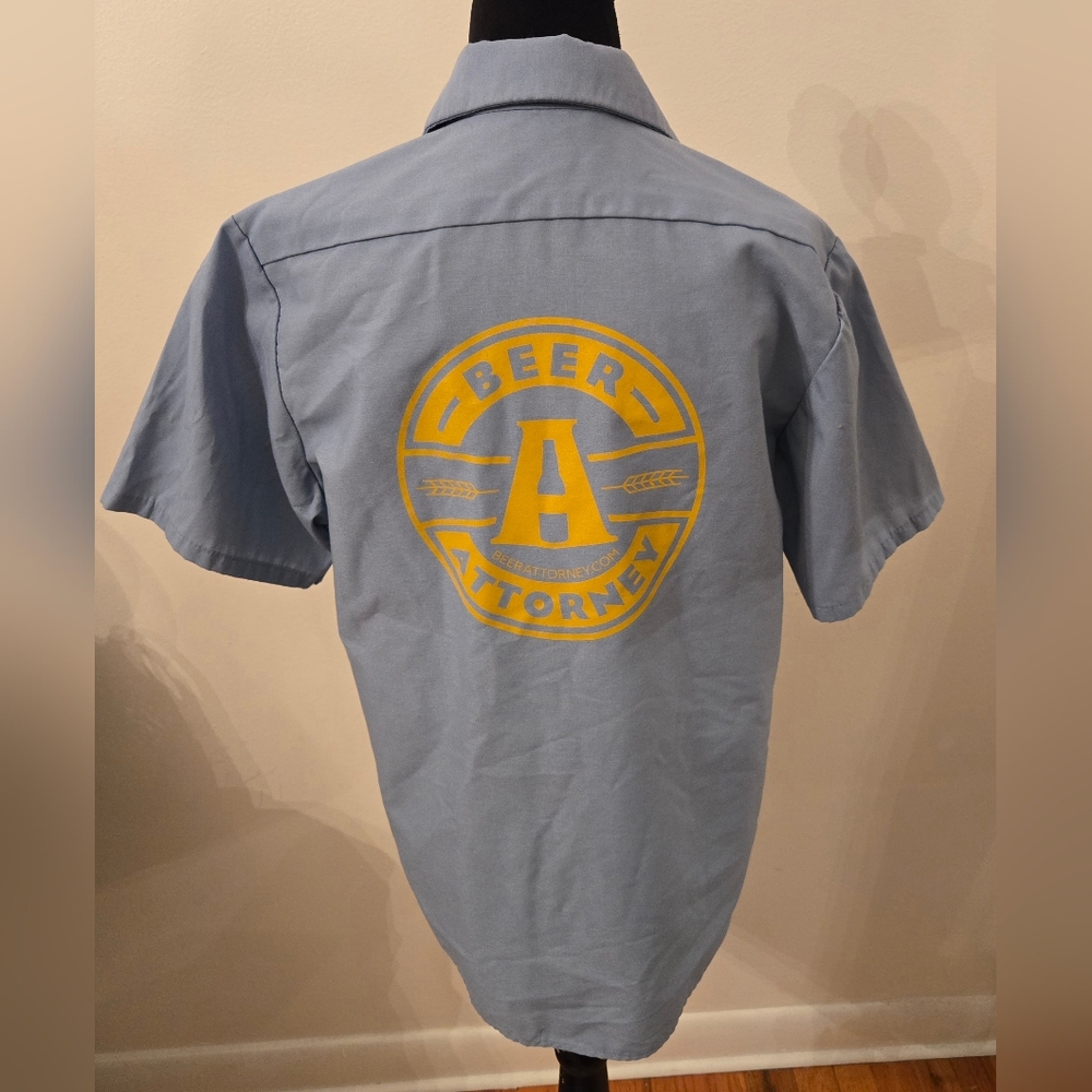 Red Kap Retro Work Shirt Beer Attorney Size Med